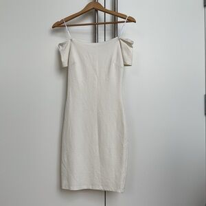Lulus off the shoulder white bodycon dress size S